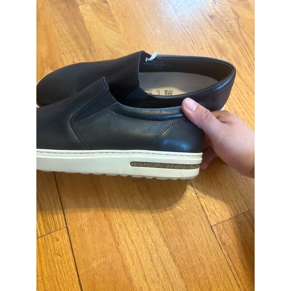 Birkenstock Oswego Slip On Sneakers in Black Leather NWOT size 41 L10 M8 - Picture 7 of 7